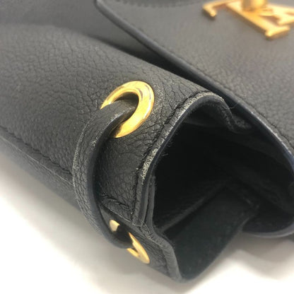 Louis Vuitton Backpack Sac Lock Me M54573 Leather Black