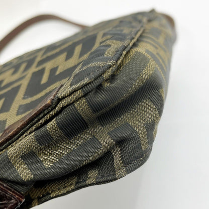 Fendi Shoulder Bag Zucca Scratch Yes 16161 001 Brown