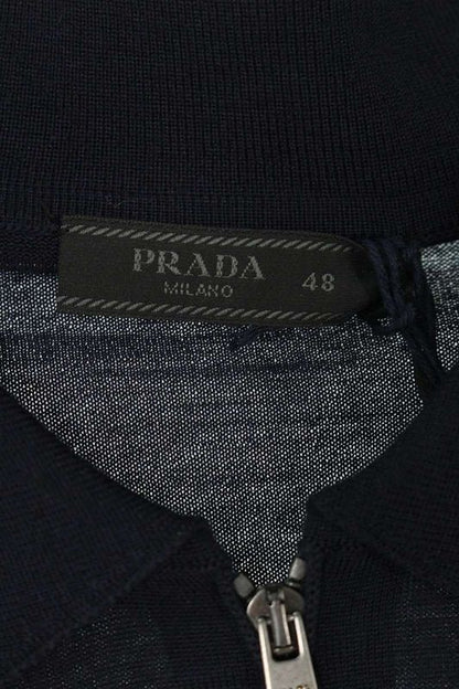 Prada Umb815 Superfine Wool Long Sleeve Cut And Sewn Men's 48