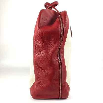 Hermes Boston Bag Victoria 60 Victoria 60 Toile Ash Red