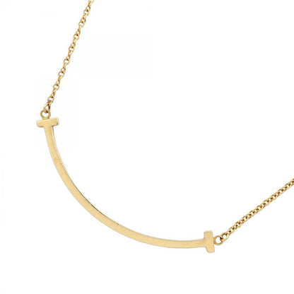 Tiffany & Co Necklace T-smile Small 18K Yellow Gold Yellow Gold Ladies