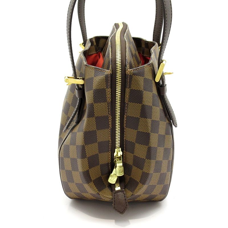 Louis Vuitton Belem MM N51174 Damier Women's Shoulder Bag Brown Excellent