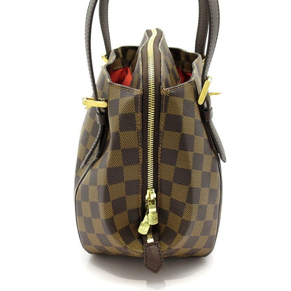 Louis Vuitton Belem MM N51174 Damier Women's Shoulder Bag Brown Excellent