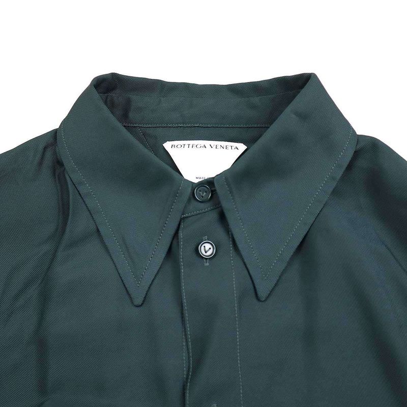 Bottega Veneta Silk-Blend Flared Sleeveless Viscose Shirt 708324 V21j0 Green 36