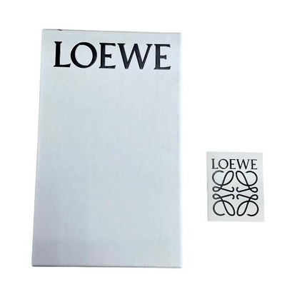 Loewe Linen Zip Wallet Long Wallet Round Zipper Anagram Leather Pink Beige