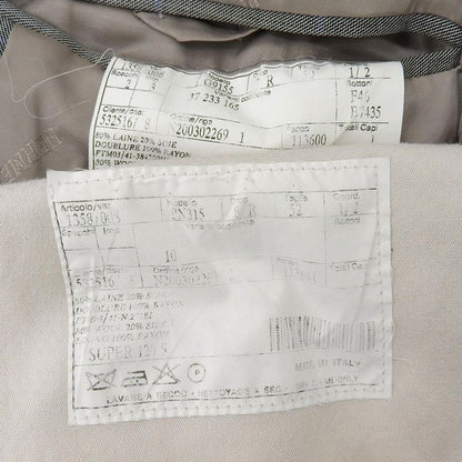 Hermes Current Tag Silk Wool Super120s Dress Tailored Suit 2 Piece Jacket