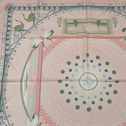 Hermes Carre 90 Once-in-a-lifetime Scarf Pink