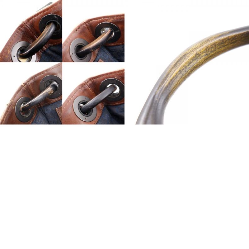 Gucci Wood Handle 106493 Canvas Beige Ladies Handbag