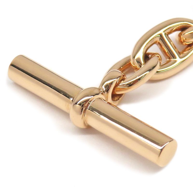 Hermes Bracelet Chaine D'ancre T PM 26 Frames 750pg Pink Gold 26 Links