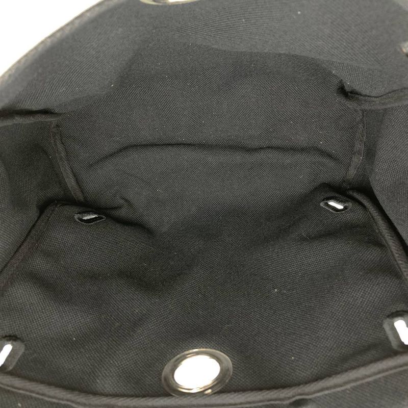 Hermes Yale Bag PM Canvas 2WAY Replaceable Shoulder Bag Handbag Black Ladies Men