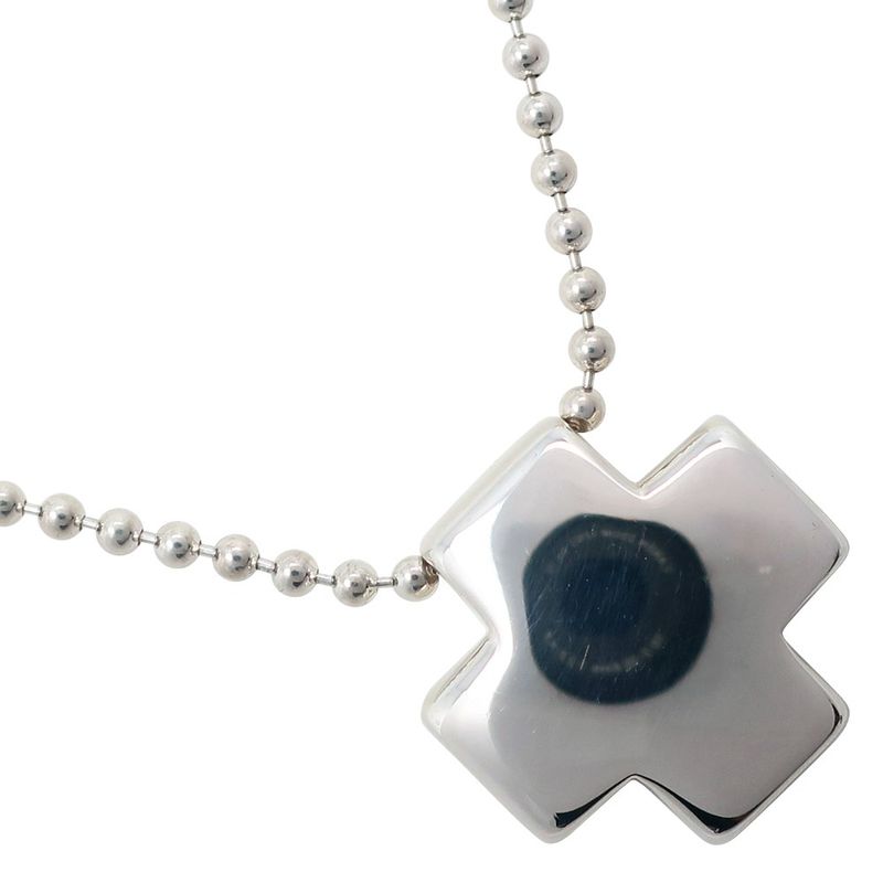 Tiffany & Co Roman Cross Ball Chain Silver 925 Ladies 13.2g Necklace