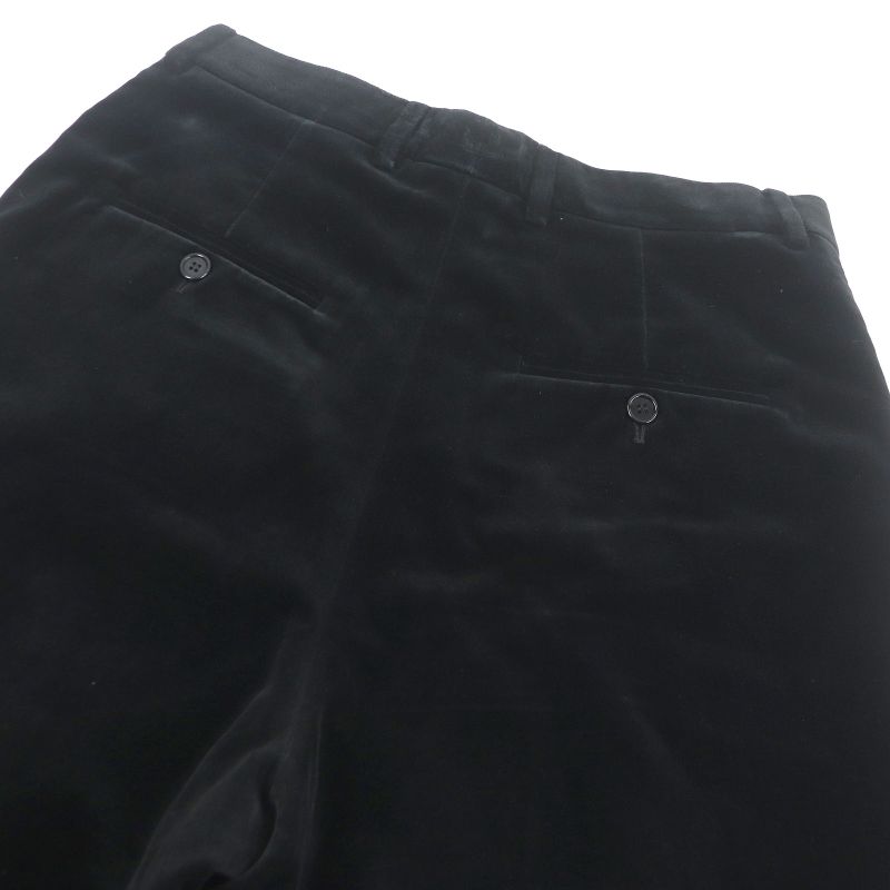 Celine 2p443226d Velour Bermuda Pants Shorts Half Pants Black 40 Made In Italy