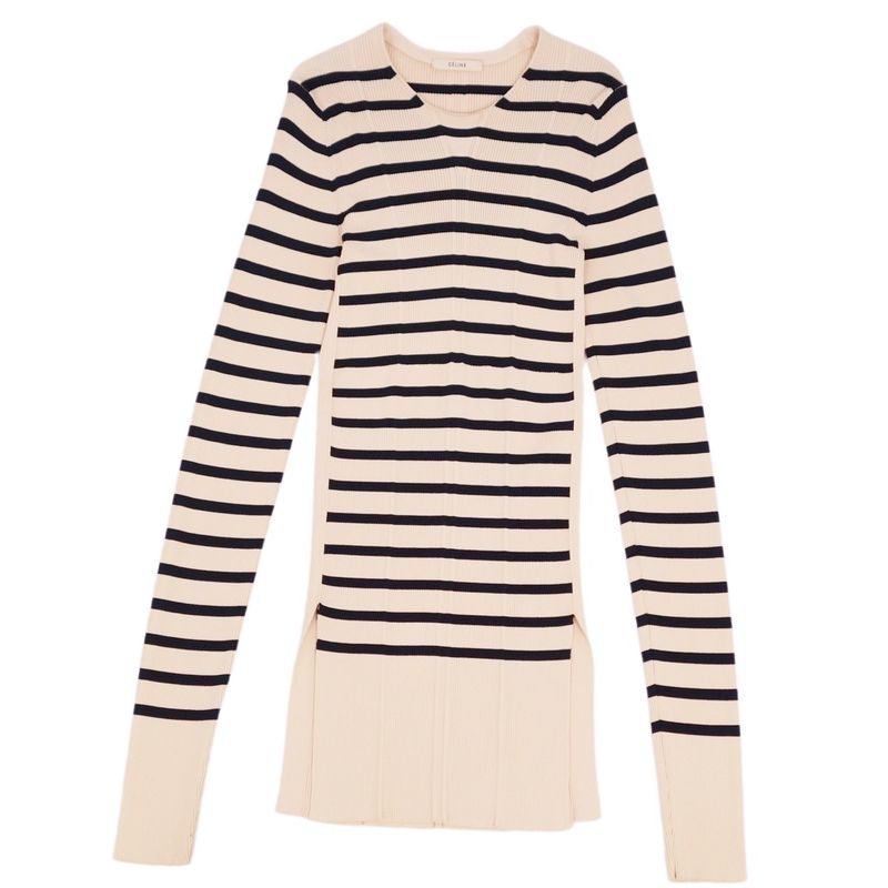 Celine Phoebe Period Knit Sweater Long Sleeve Long