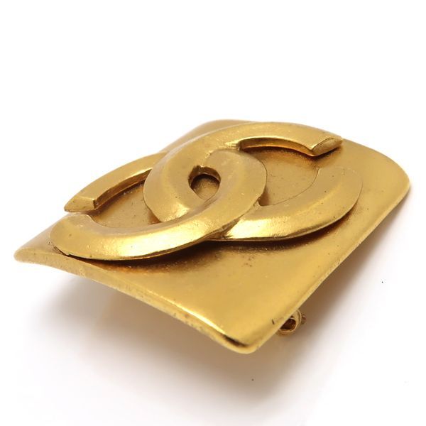 Chanel Brooch 96P Coco Mark Diamond Square Vintage GP A06627 1996 With Box Etc