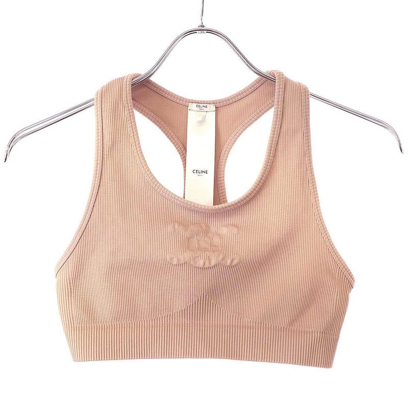 Celine Triomphe Bra Technical Jersey 2x39m547y.25rg Pink M