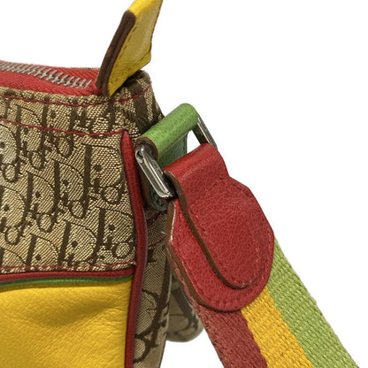 Dior/christian Dior Shoulder Bag Rasta Beige X Yellow X Multi Leather