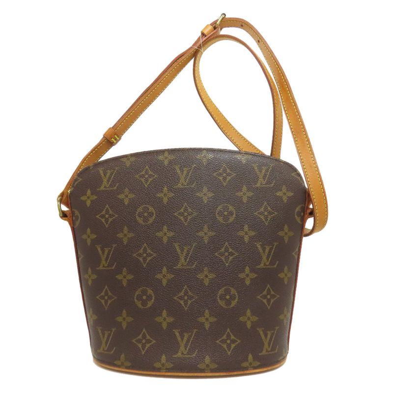 Louis Vuitton M51290 Drouot Shoulder Bag Monogram Canvas Women