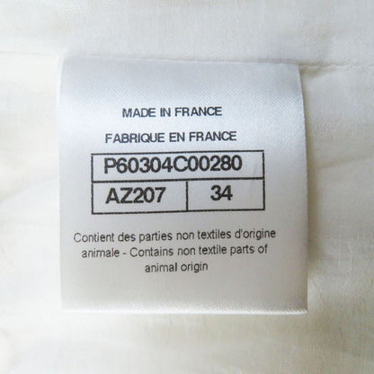 CHANEL P60304 LA Pausa Lambskin Short Sleeve Leather Jacket With Coco Buttons