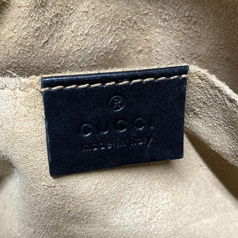 Gucci Shoulder Bag GG Marmont Quilted Mini Bag 448065 Black Chain Shoulder