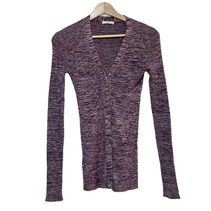 Prada Cardigan Size 36 S Women - Purple Light Purple And Dark Grey Long Sleeves