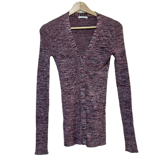 Prada Cardigan Size 36 S Women - Purple Light Purple And Dark Grey Long Sleeves