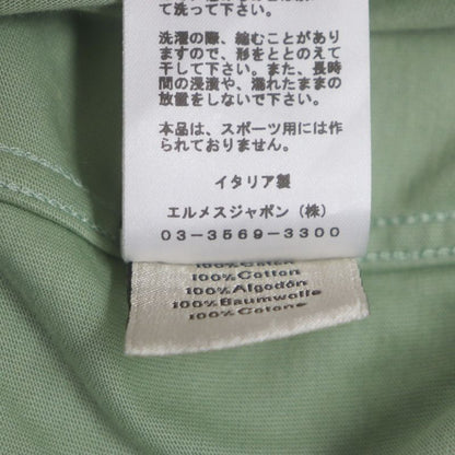 Hermes 23SS H367970ha Quarter Bash 100% Cotton Horse Crew Neck Half Sleeve