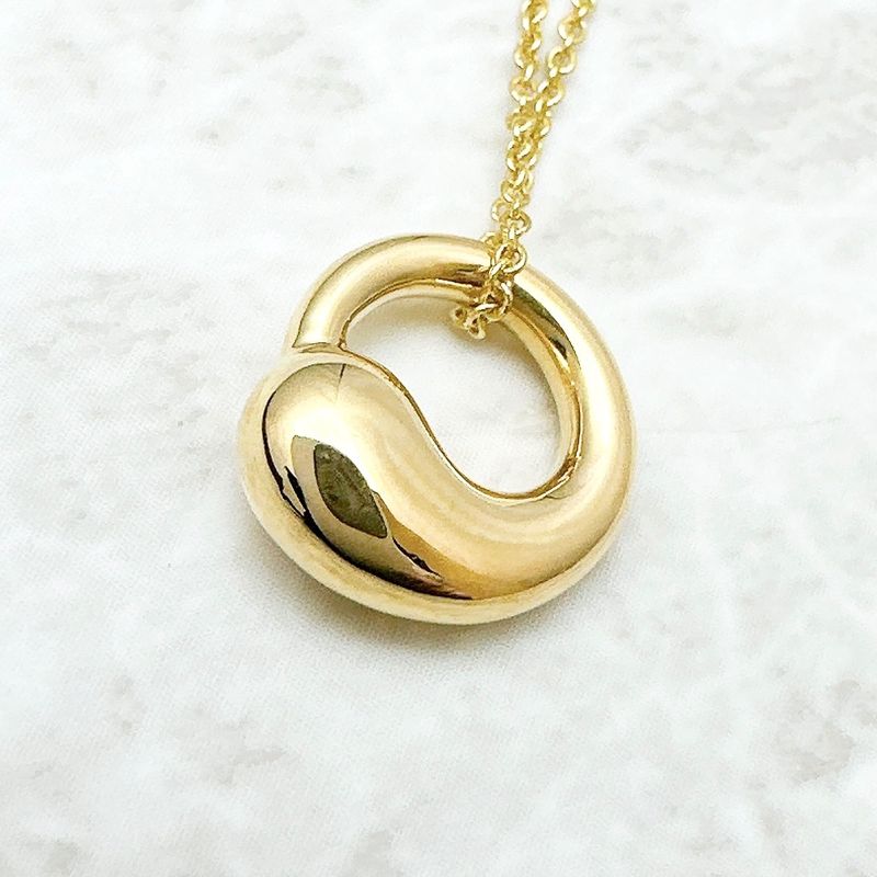 Tiffany & Co Eternal Circle Yellow Gold Necklace Approx 41cm (1614in) U