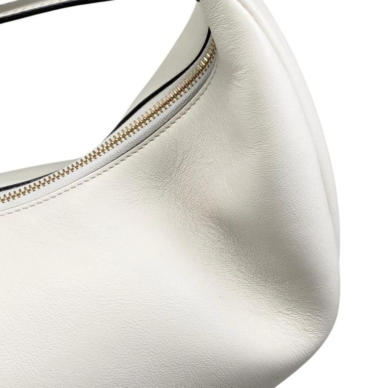 Fendi One Shoulder Bag Graffi Medium 8br799 A5dy F1hel Calf Leather White Beige