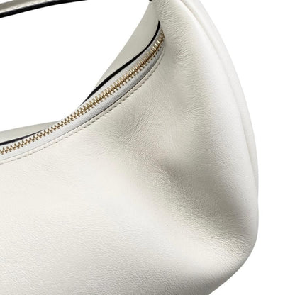 Fendi One Shoulder Bag Graffi Medium 8br799 A5DY F1hel Calf Leather White Beige