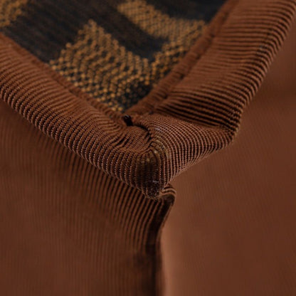 Fendi Zucca Tote Bag 8bh235-gkf Nylon Canvas Brown Unisex Handbag