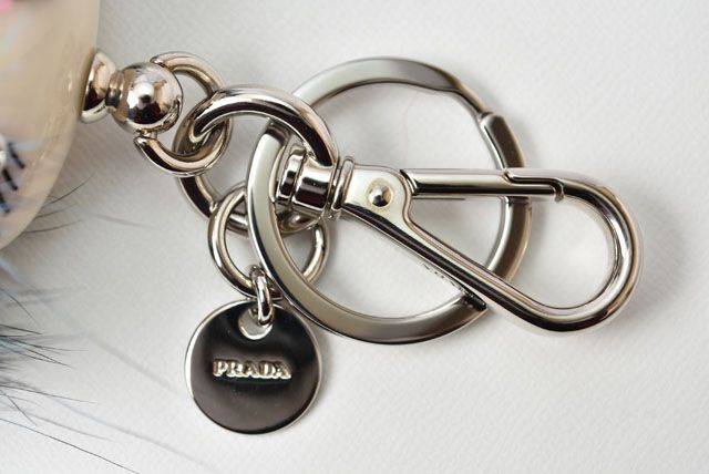 Unused Prada Key Ring Key Holder Trick Robot Blue Multi