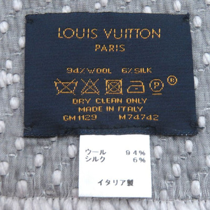 Louis Vuitton 2019 M74742 Echarpe Logomania Wool Silk Fringe Scarf Gripe Lou