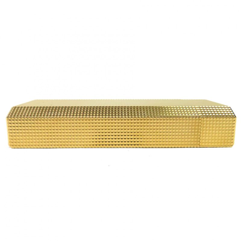 Cartier Pentagonal Roller Gas Cigarette Lighter Gold Men's Confirmed Ignition