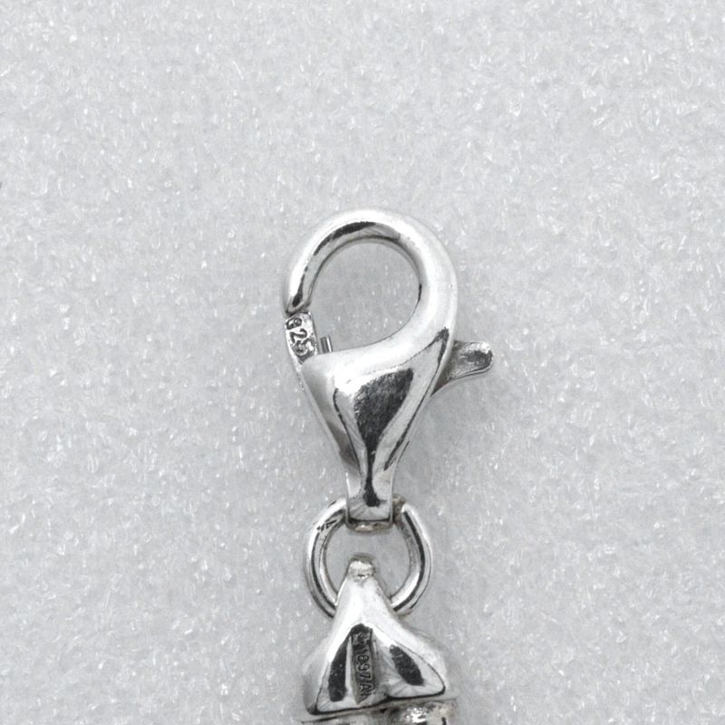 Gucci Logo Bar Double Ball Chain Silver 925 Unisex 23.9g Necklace