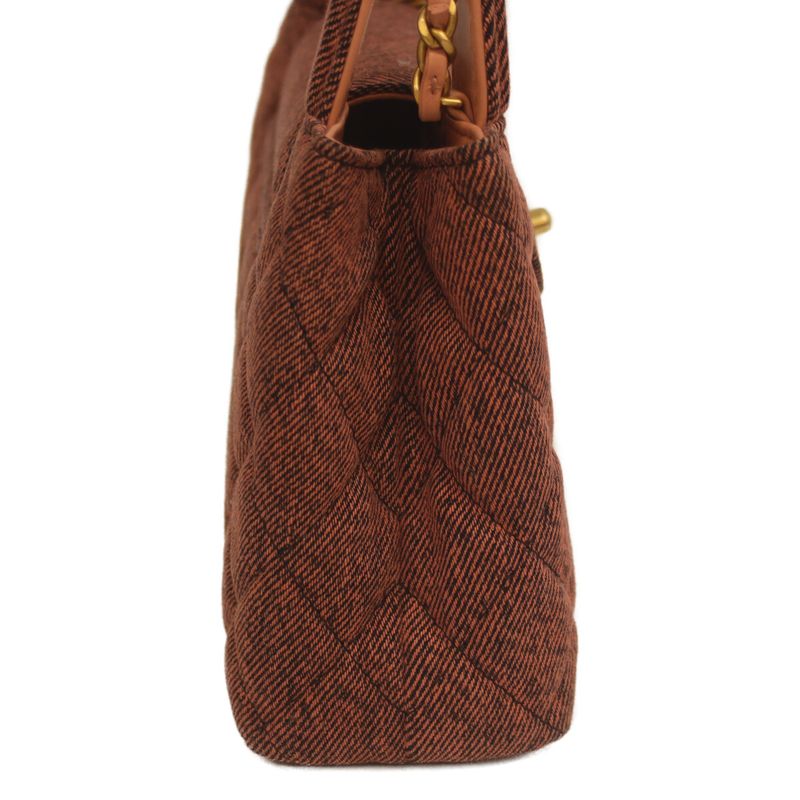 Chanel As4416 Pink Denim Mini Shopping 2WAY Mini Hand Shoulder Bag Pink Women