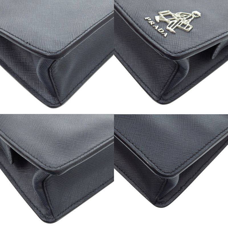 Prada Clutch Bag 2vf056 Saffiano Navy Blue Second Bag 0450prada
