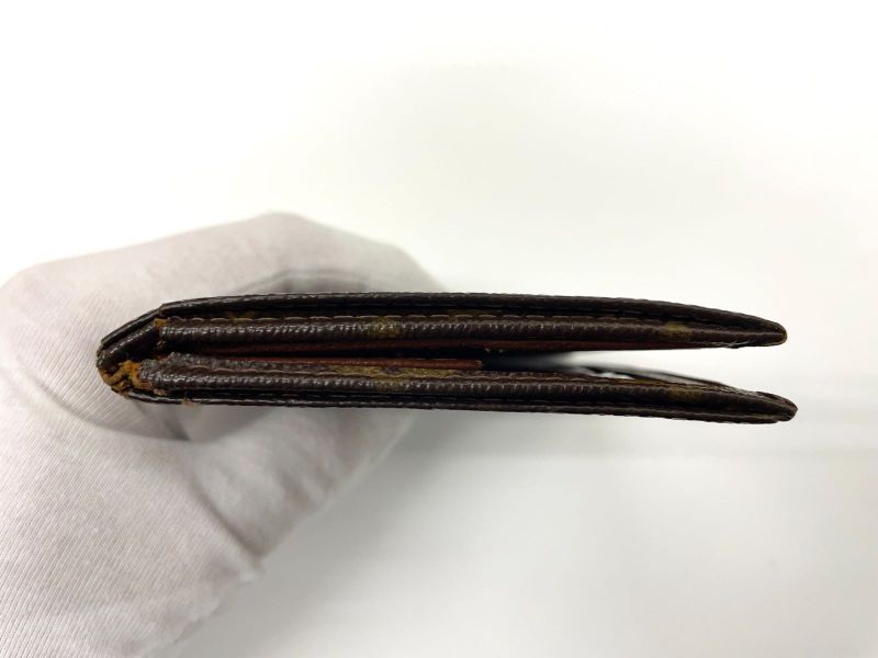 Louis Vuitton Monogram Portobier Identity Bifold Wallet Billfold Card Case Pass