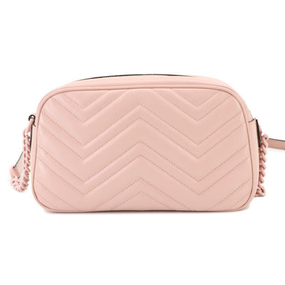 Gucci GG Marmont Quilted Small Chain Shoulder Bag Leather Pink 447632 90298102