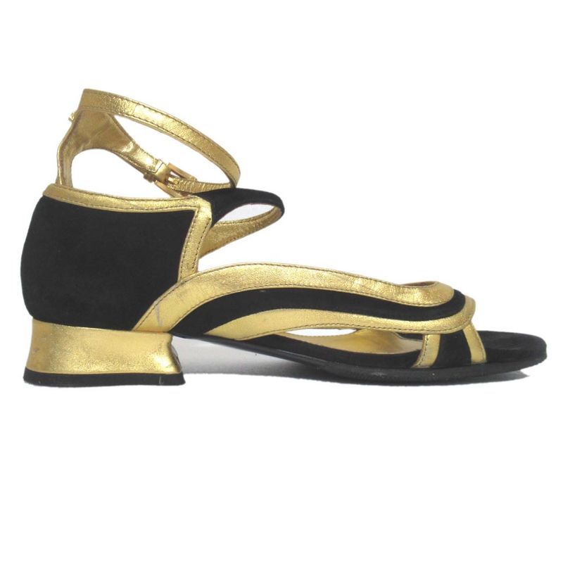 Prada Suede Leather Ankle Strap Sandals Size 36 Equivalent To 23cm (9.06in)