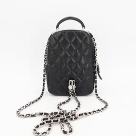Chanel Chain Mini Backpack Sac Backpack Bag Caviar Skin (grained Calf) Women
