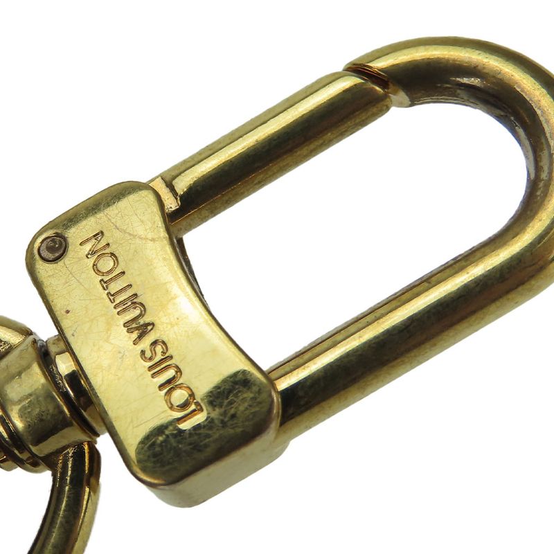 Louis Vuitton Shoulder Strap Leather Brown Gold Hardware For Damier Accessories