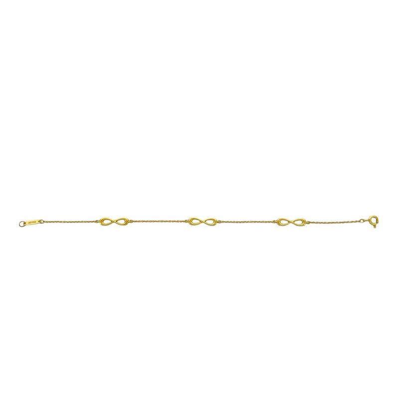 Tiffany & Co Infinity Endless Bracelet 18K Gold Chain Bangle