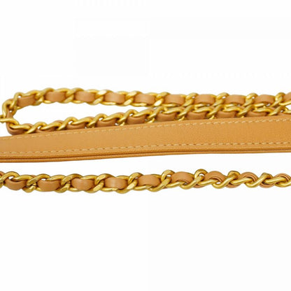 Chanel Handbag Matelasse Lambskin Beige Gold Hardware 2way Bag Ladies