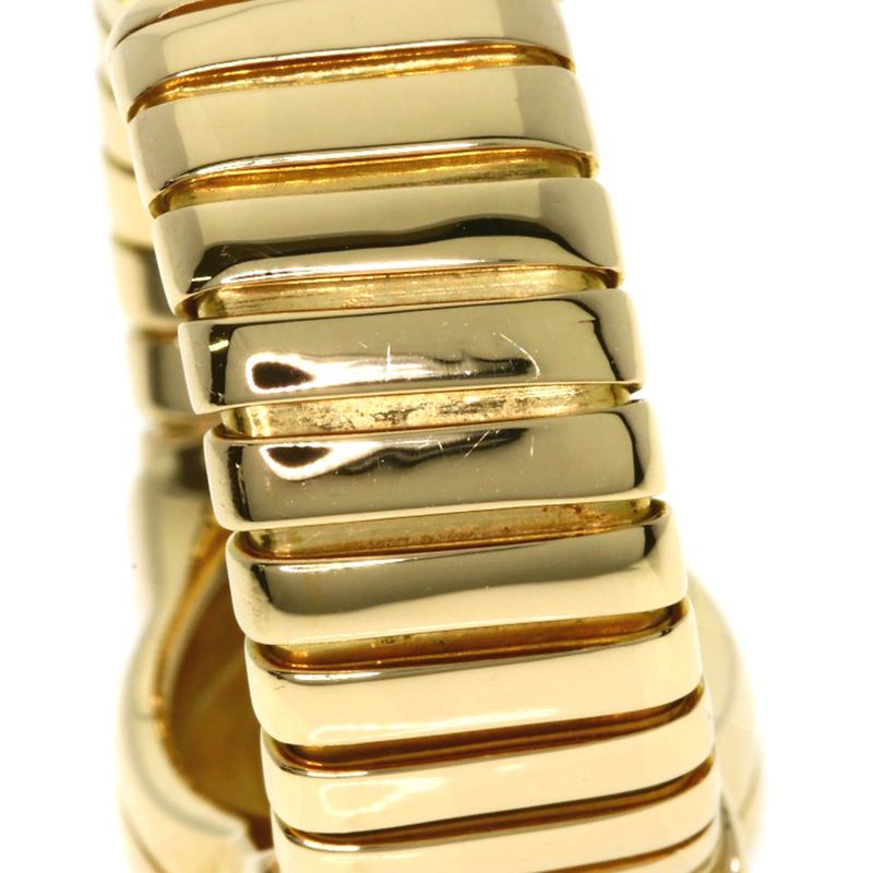 Bvlgari Bulgari Tubogas Onyx Ring And Ring 18K Yellow Gold Ladies