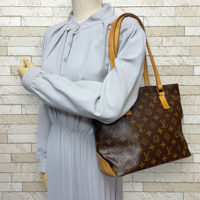 Louis Vuitton Cabas Piano Monogram Tote Bag Monogram Canvas M51148 Brown Women