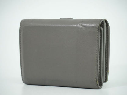 Authentic Saint Laurent Origami Tiny Trifold Fold Wallet Compact Wallet Leather