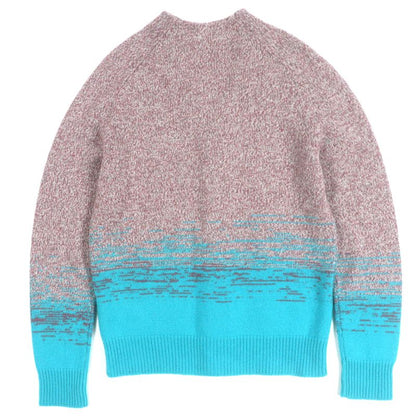 Hermes 22SS 100% Cashmere Gradient V-neck Knit Cardigan Pinkish Blue S Made In