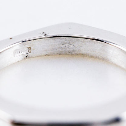 Gucci Nut Hexagon Silver 925 Size 10 Ladies 4.3g Ring