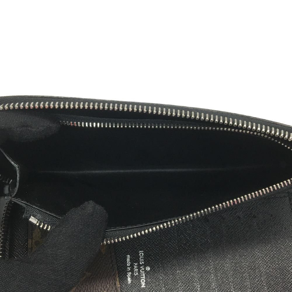 Louis Vuitton Round Zipper Monogram Macassar Vertical
