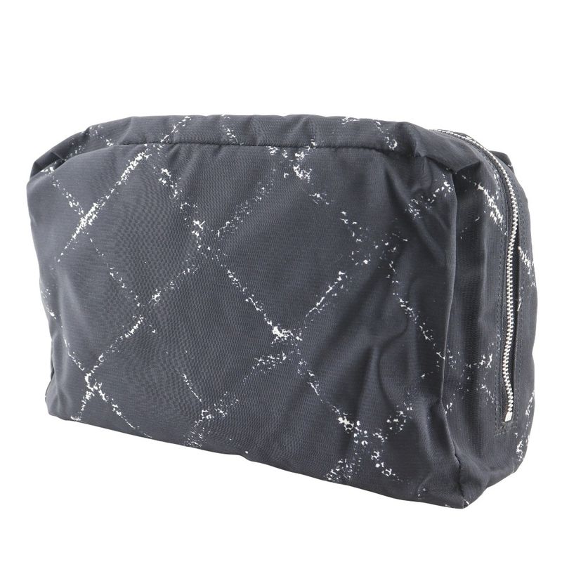 Chanel Travel Line Nylon Black Unisex Pouch